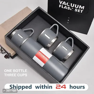 Modern Steel Vacuum Flask Set-thumb0