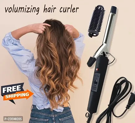 Hair Curler With 7 MM Barrel, Rod, Tong, Chopstick Rectangular Hair Curler, Ceramic Coated Plates, Cool Touch Tip, Fast Heating, For Men Women,...