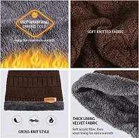 Woolen Winter Cap for Women with Neck Muffler Warn Soft for Snow | Knit Beanie Cap Hat Neck Warmer Scarf Set for Women (2 Piece Set)-thumb1