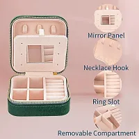 Leather Mini Jewelry Travel Case,Small Travel Jewelry Organizer, Portable Jewelry Box Travel Mini Storage Organizer Portable Display Storage Box For Rings Earrings Necklaces Giftsnbsp;-thumb4