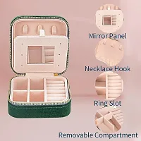 Faux Leather Mini Jewelry Travel Case,Small Travel Jewelry Organizer, Portable Jewelry Box Travel Mini Storage Organizer Portable Display Storage Box For Rings Earrings Necklaces Giftsnbsp;-thumb4