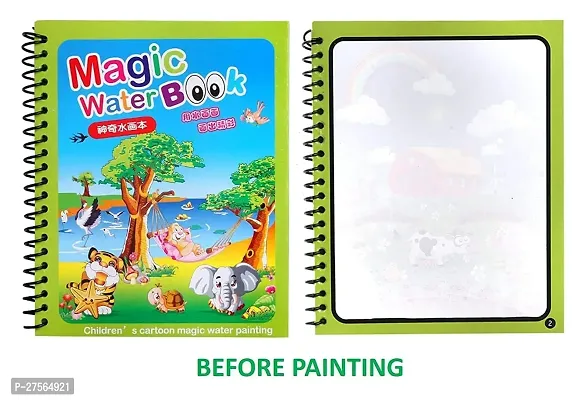 Magic Water Book for Kids, Magic Brush Pen Sketch Book, Drawing Books Toys for Kids, Return Gifts for Party for Kids Toys for 2-5 Years (Random 1Pc Pack)-thumb3