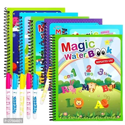 Magic Water Book for Kids, Magic Brush Pen Sketch Book, Drawing Books Toys for Kids, Return Gifts for Party for Kids Toys for 2-5 Years (Random 1Pc Pack)