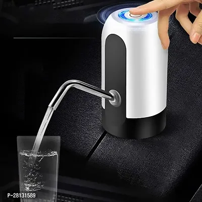Automatic Wireless Water Can Dispenser Pump for 20 Litre Bottle Can, White/Black