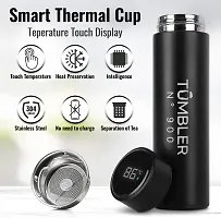 Hot Cold Flask Bottle Temperature Display Indicator Insulated Stainless Steel Smart Thermos 500Ml - Assorted Color-thumb3