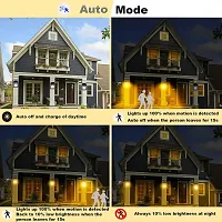 Solar Wall Lights Outdoor Motion Sensor Lamps (Pack of 1, Warm Yellow)-thumb3