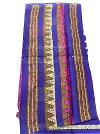 Women's Pure Cotton Self Design Saree With Blouse Piece-thumb4