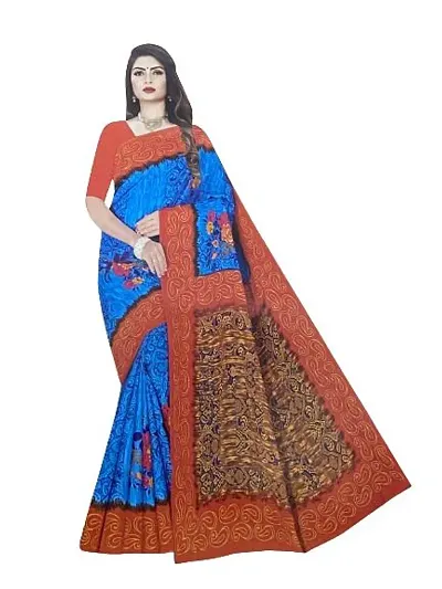 Women's Pure Self Design Saree with Blouse Piece/5.5 Meter Saree