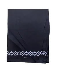 Women's Pure Cotton Self Design Saree With Blouse Piece-thumb4