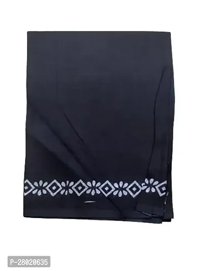 Women's Pure Cotton Self Design Saree With Blouse Piece-thumb5