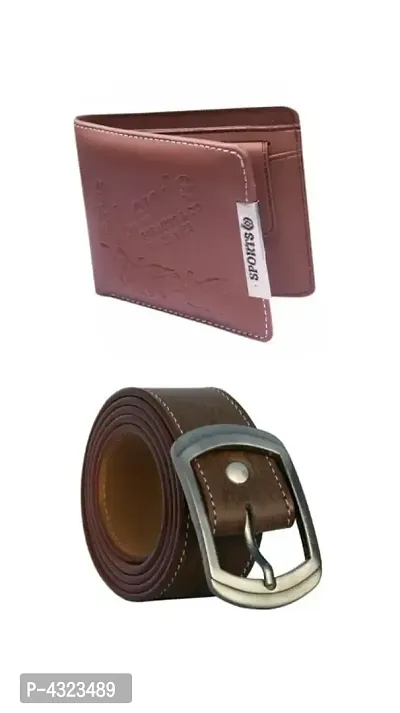 Men's Belt and Wallet (Combo of 2)