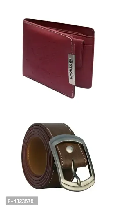 Men's Belt and Wallet (Combo of 2)