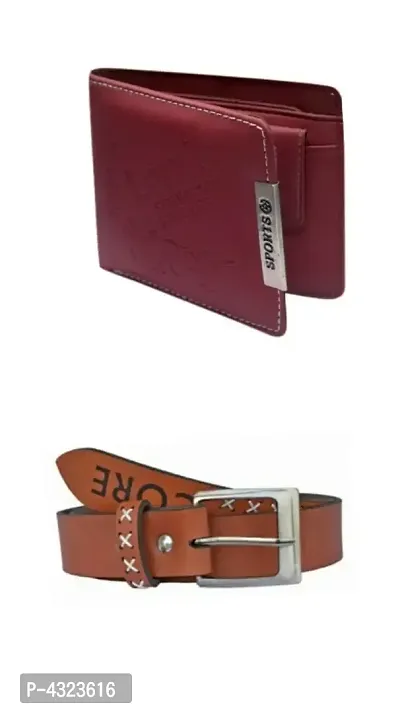 Men's Belt and Wallet (Combo of 2)-thumb0