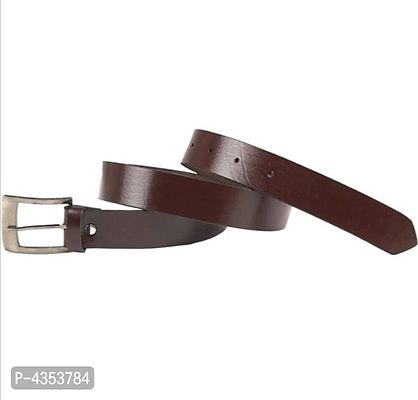 Leatherite Brown Solid Belt-thumb0