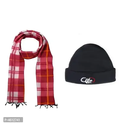 Combo Of Unisex Winter Caps And Scarfs-thumb0