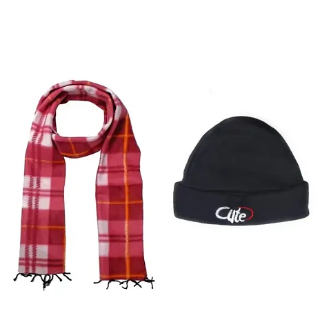 Combo of Unisex Caps And Winter scarf