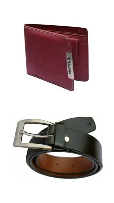 Mens Wallet and belt combo at a best deal