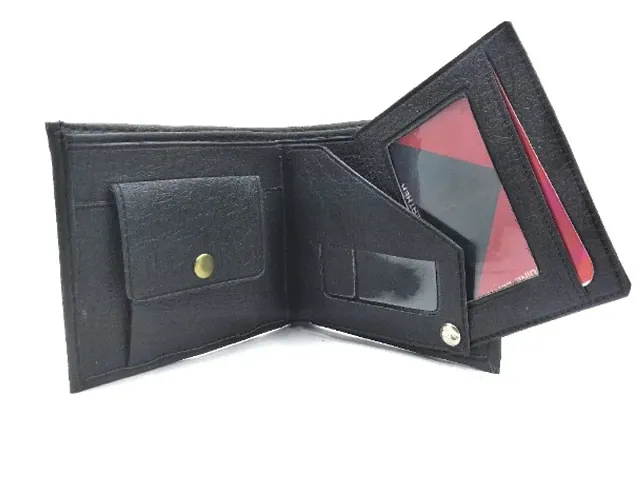 Stylish Leatherette Two Fold Wallets For Men
