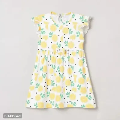 Girls Cute Printed A-Line Dress-thumb0