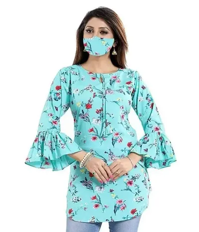 Printed Crepe Tunic for Women