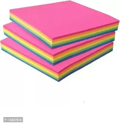 Jkk  Bright Self- Adhesive Sticky notes pads 300 sheets in 5 colours-thumb0