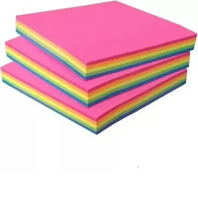 Jkk  Bright Self- Adhesive Sticky notes pads 300 sheets in 5 colours