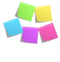 Jkk  Bright Self- Adhesive Sticky notes pads 300 sheets in 5 colours-thumb3