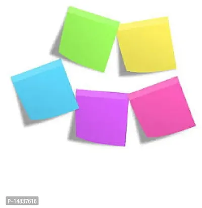 Jkk  Bright Self- Adhesive Sticky notes pads 300 sheets in 5 colours-thumb4