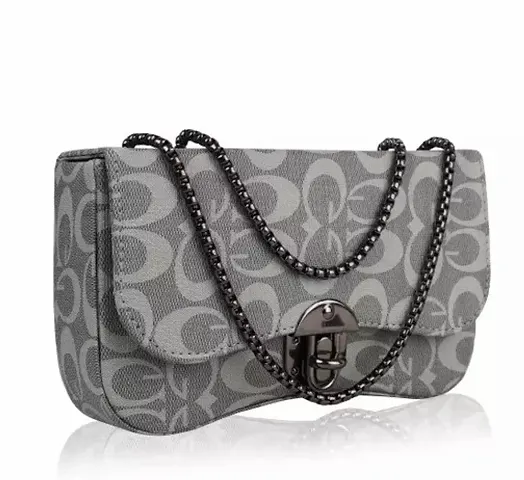 Stylish PU Self Pattern Slingbag