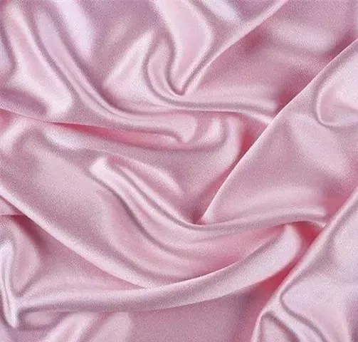 Elegant Satin Silk Solid Unstitched Fabric For Women- 4 Meters