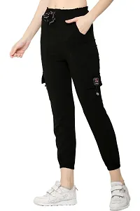 Trendy Solid Elegant pocket Trousers for girls-thumb1