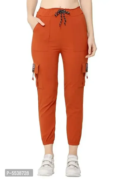 Trendy Solid Elegant pocket Trousers for girls