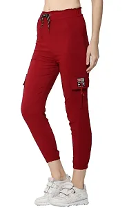 Trendy Solid Elegant pocket Trousers for girls-thumb1