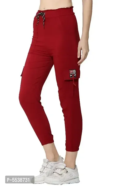 Trendy Solid Elegant pocket Trousers for girls-thumb2