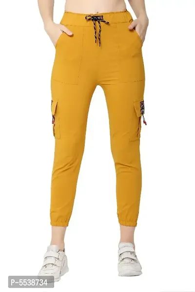 Trendy Solid Elegant pocket Trousers for girls