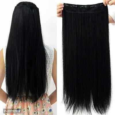 Designer Black Synthetic Hair Extensions For Women-thumb0