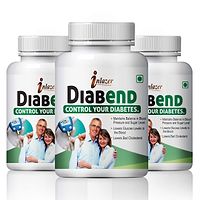 Diabend Herbal Capsules For Enhance Energy Levels In The Body 100% Ayurvedic Pack Of 3-thumb1