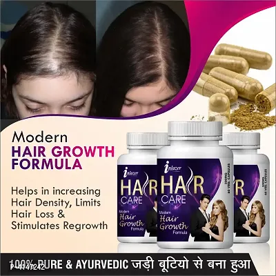 Hair Care Herbal Capsules For Healthy Hair Growth 100% Ayurvedic Pack Of 3-thumb0