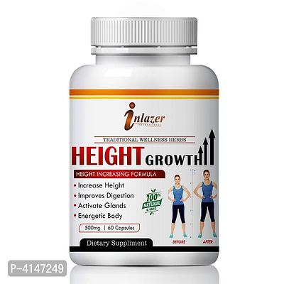 Height Growth Herbal Capsules For Growing Maximum Height 100% Ayurvedic Pack Of 1