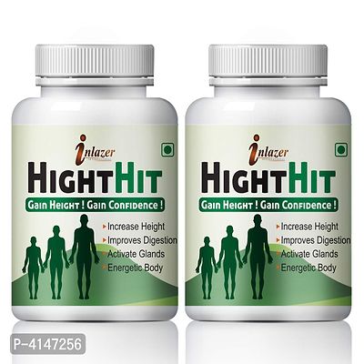 Height Hit Herbal Capsules For Increases Bone Mass 100% Ayurvedic Pack Of 2-thumb2