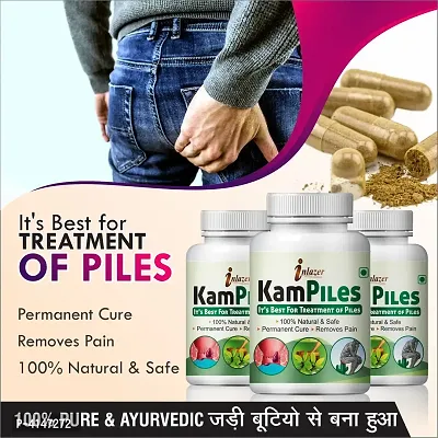 Kampiles Herbal Capsules For Reduce Pain Of Bavaseer 100% Ayurvedic Pack Of 3