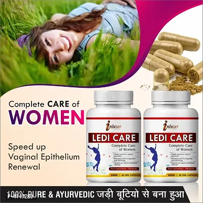 Ledi Care Herbal Capsules For Help In Body Development Of Women 100% Ayurvedic Pack Of 2-thumb0