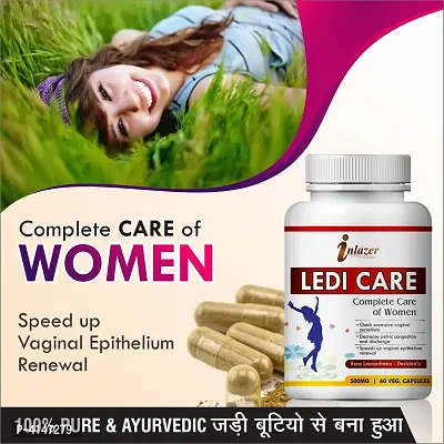 Ledi Care Herbal Capsules For Help In Body Development Of Women 100% Ayurvedic Pack Of 1
