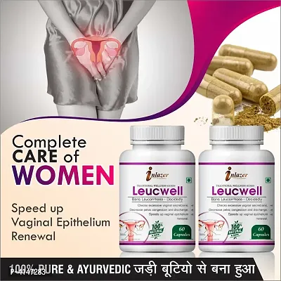 Leucewell Herbal Capsules For Help In Reduce Leucorrhoea 100% Ayurvedic Pack Of 2