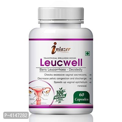 Leucewell Herbal Capsules For Help In Reduce Leucorrhoea 100% Ayurvedic Pack Of 1-thumb2