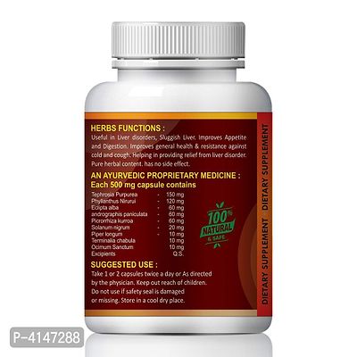 Liver Care Herbal Capsules For Care Of Liver Diseases 100% Ayurvedic Pack Of 1-thumb3
