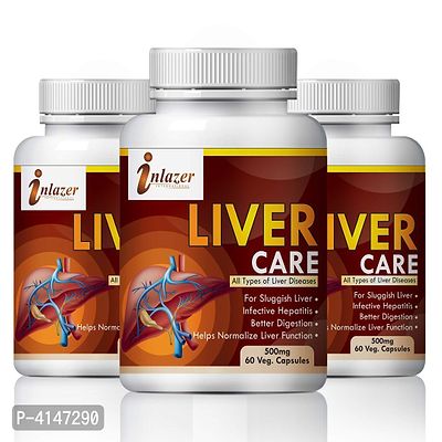 Liver Care Herbal Capsules For Care Of Liver Diseases 100% Ayurvedic Pack Of 3-thumb2