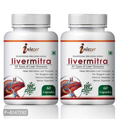Livermitra Herbal Capsules For Improving Liver System 100% Ayurvedic Pack Of 2-thumb2