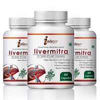 Livermitra Herbal Capsules For Improving Liver System 100% Ayurvedic Pack Of 3-thumb1