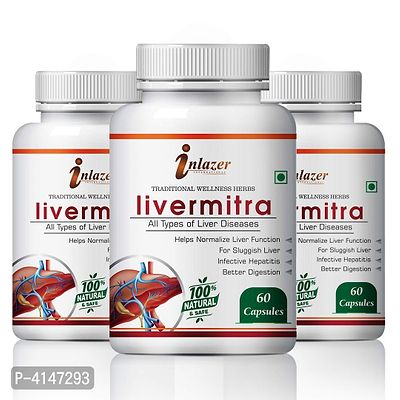 Livermitra Herbal Capsules For Improving Liver System 100% Ayurvedic Pack Of 3-thumb2